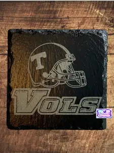 Tennessee VOLS Helmet Slate Coaster