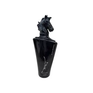 Lattafa Maahir Black Edition Unisex Eau de Parfum Spray 3.4 Ounce Amber Spicy Fragrance with Bergamot & Oud Notes