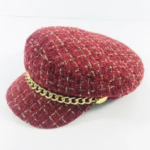Fashion burgundy hat Beret
