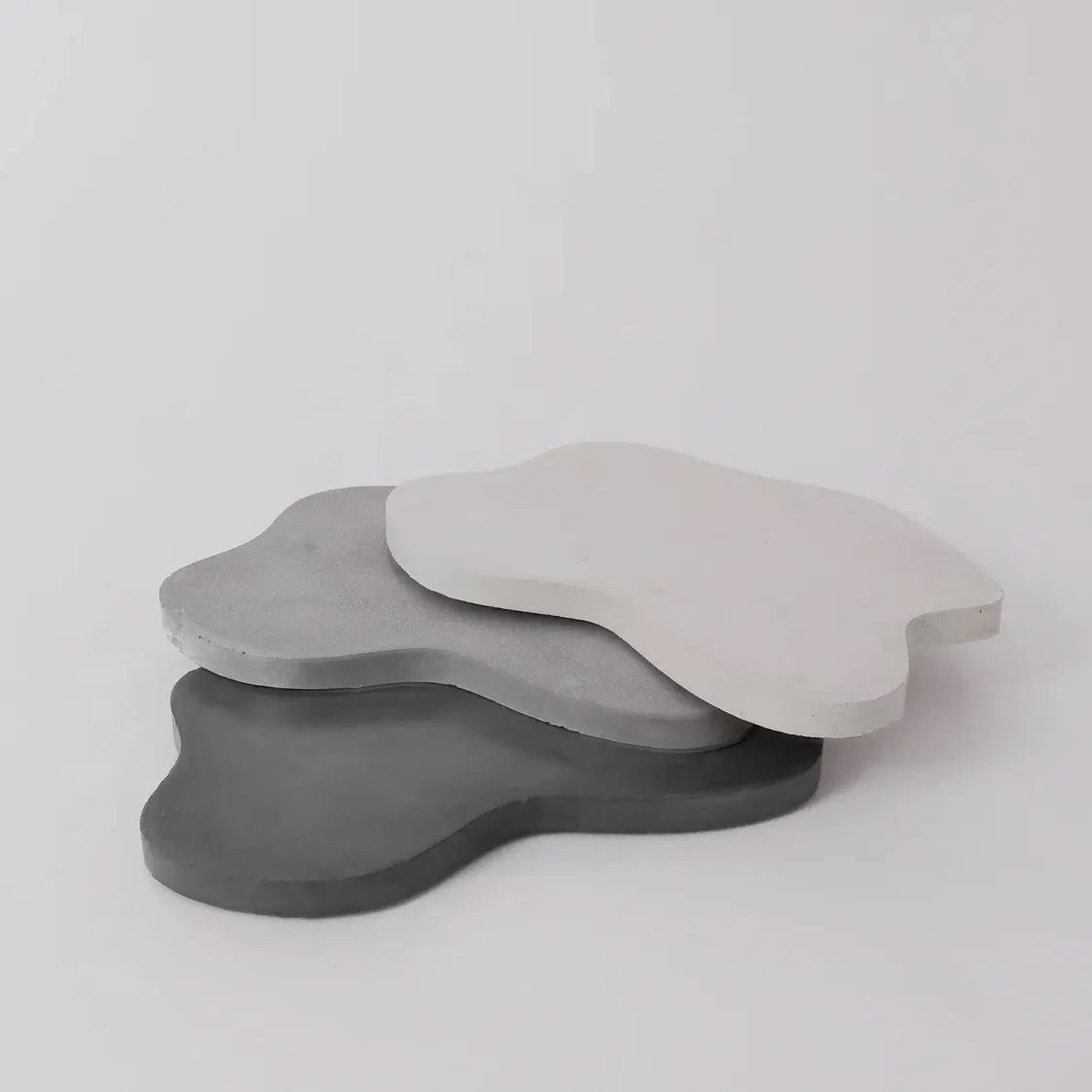 Mindful Cements Nordic Lake Coaster r 1 Piece Sustainable Concrete Minimalist Home Goods Neutral Colo