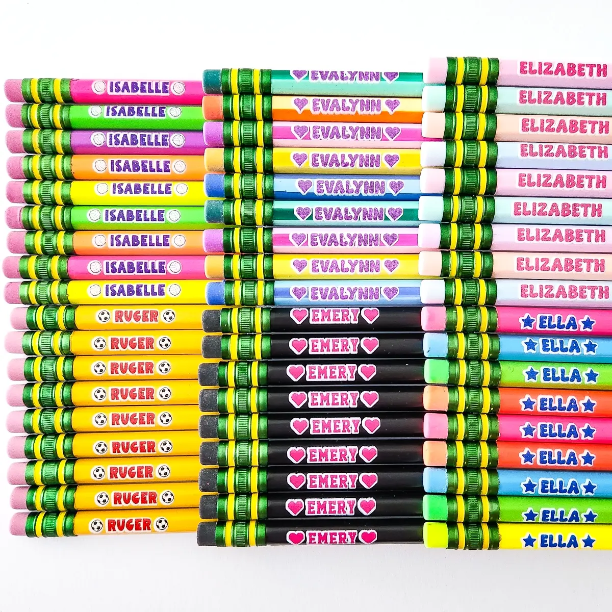 Custom Name Pencil Set For Teachers And Students