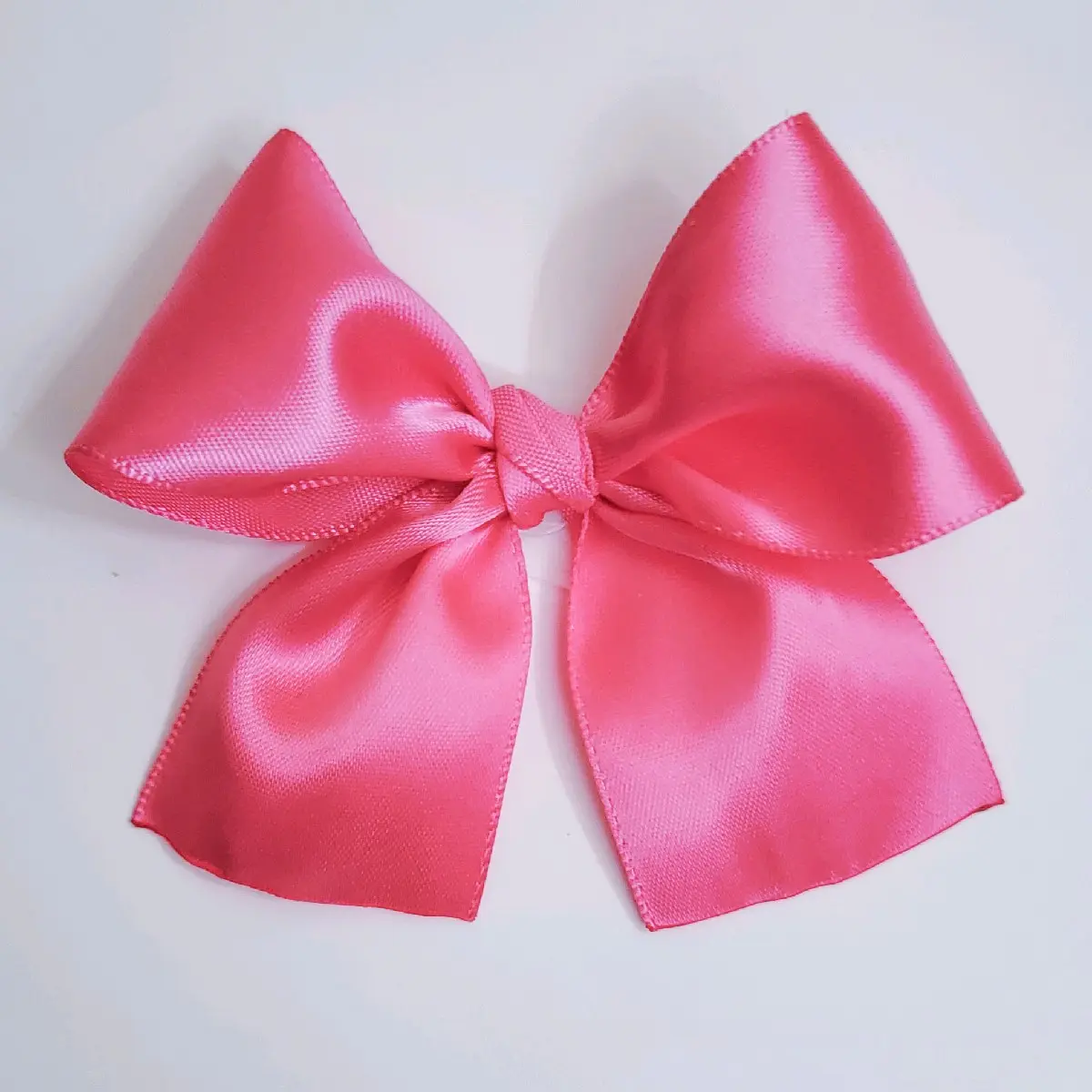 Hot Pink Adhesive Satin Bows (12pcs.)