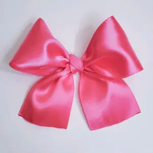 Hot Pink Adhesive Satin Bows (12pcs.)