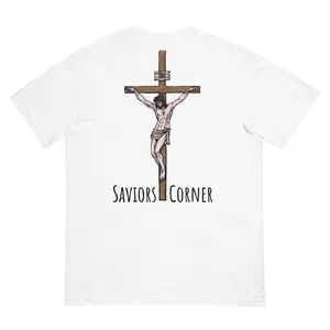 Save Us Heavyweight T-Shirt Cotton Crew Neck White
