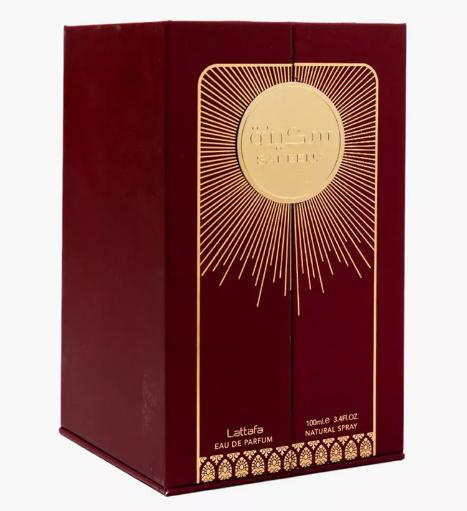 "Sakenna" by Lattafa Perfumes: Embrace tranquility and elegance with this exquisite fragrance for women. has a unique blend scent of citrus, fruity, floral, and woody accords.