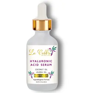 La Colibri Skincare Revitalize Hyaluronic Acid Serum For Face - Your Face Lift Serum For Tighter Skin - With Organic Coconut Oil & Organic Jojoba Oil, Superfood & Hydration For The Skin - 2 Fl.Oz.