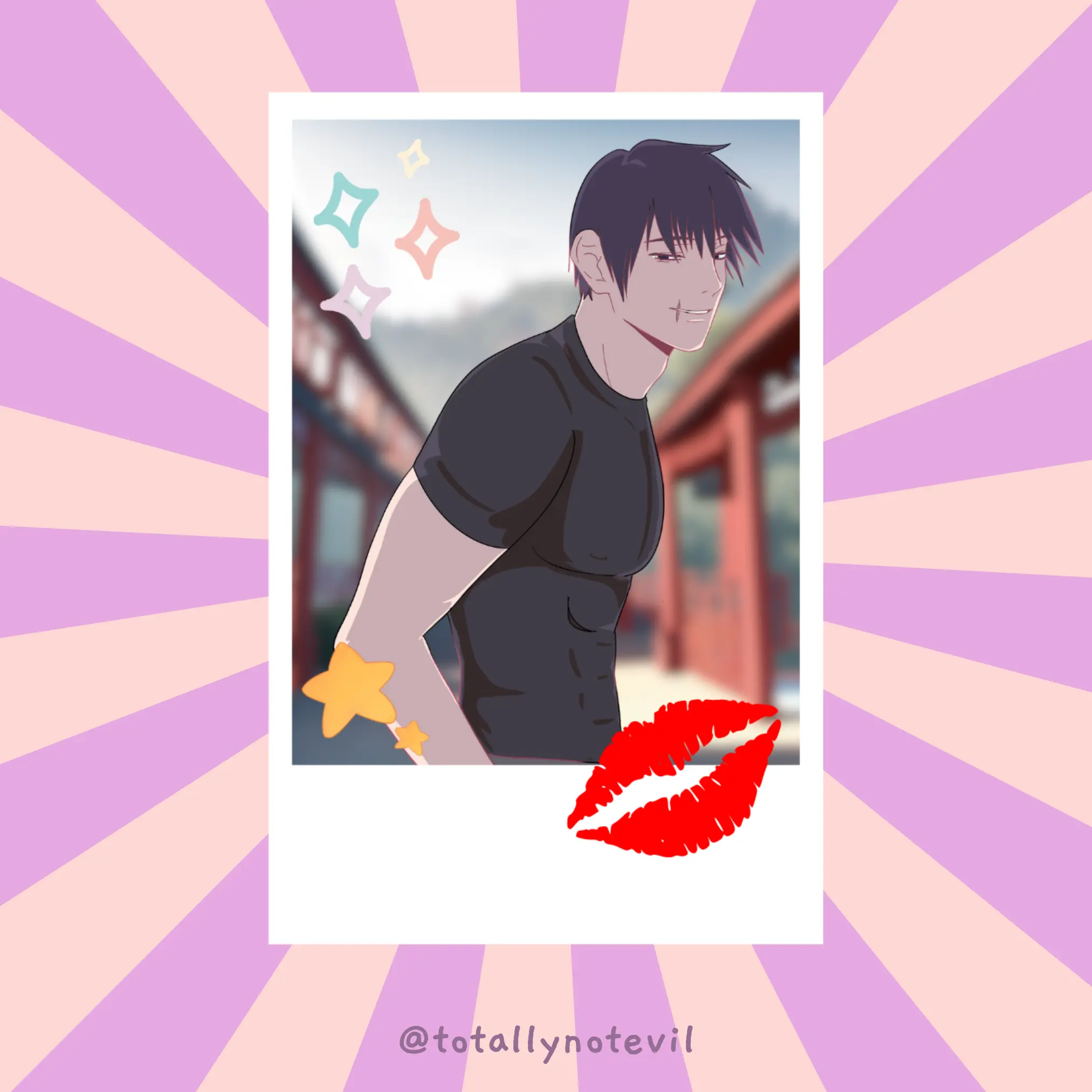 Toji's polaroid Sticker- JJK