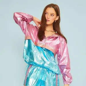 Retro Color Block Windbreaker