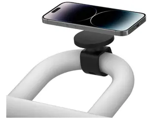 Fitness phone holder with MagSafe (for fitness equipment, magnetic mobile device holder, stationary bike, treadmill, spinning bike, iPhone 13 series elliptical trainer handlebars)