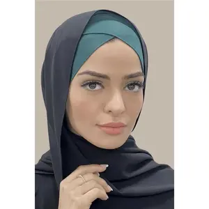 Classic Jersey Cross Front Underscarf-Ponderosa Pine