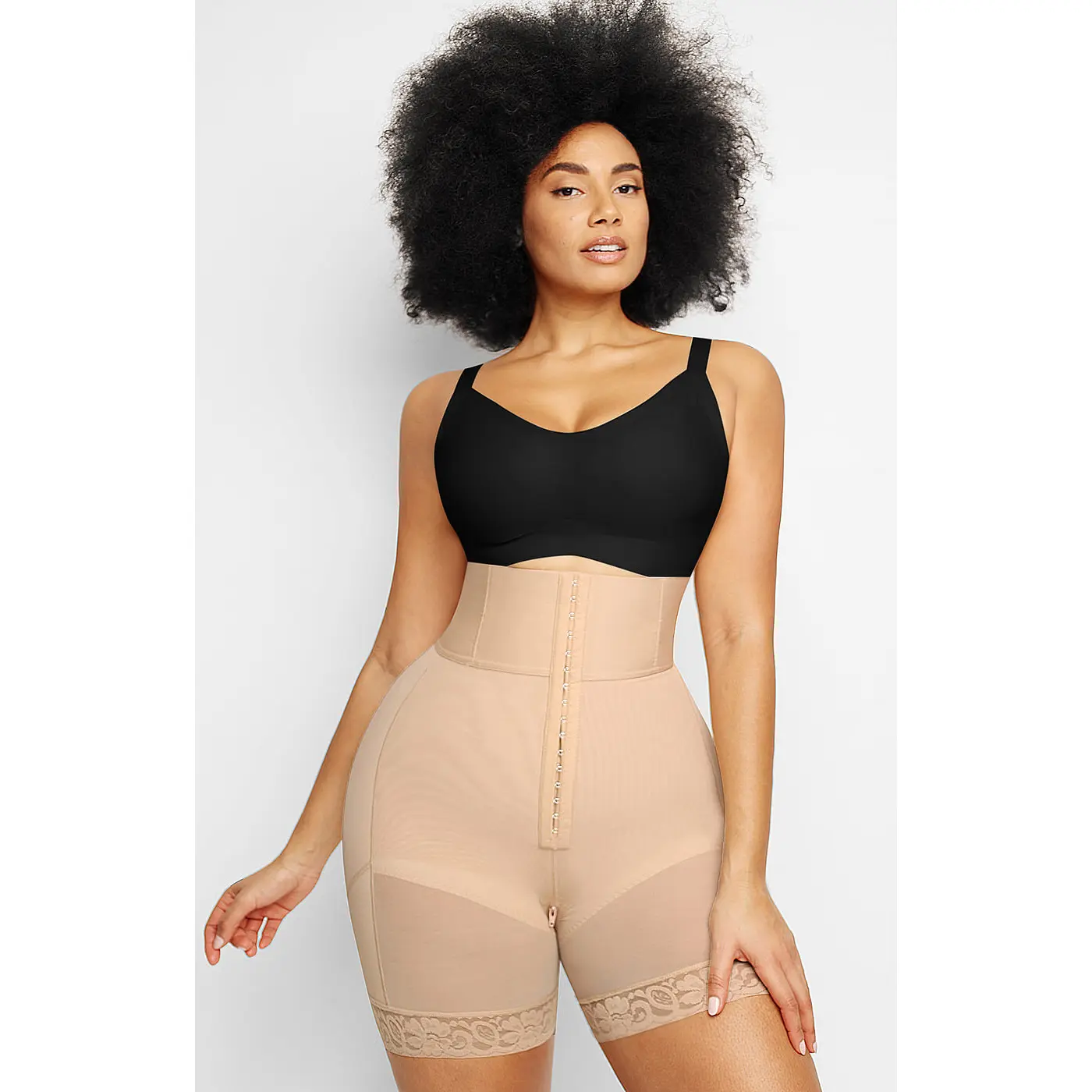 Hook and eye-front Shorts