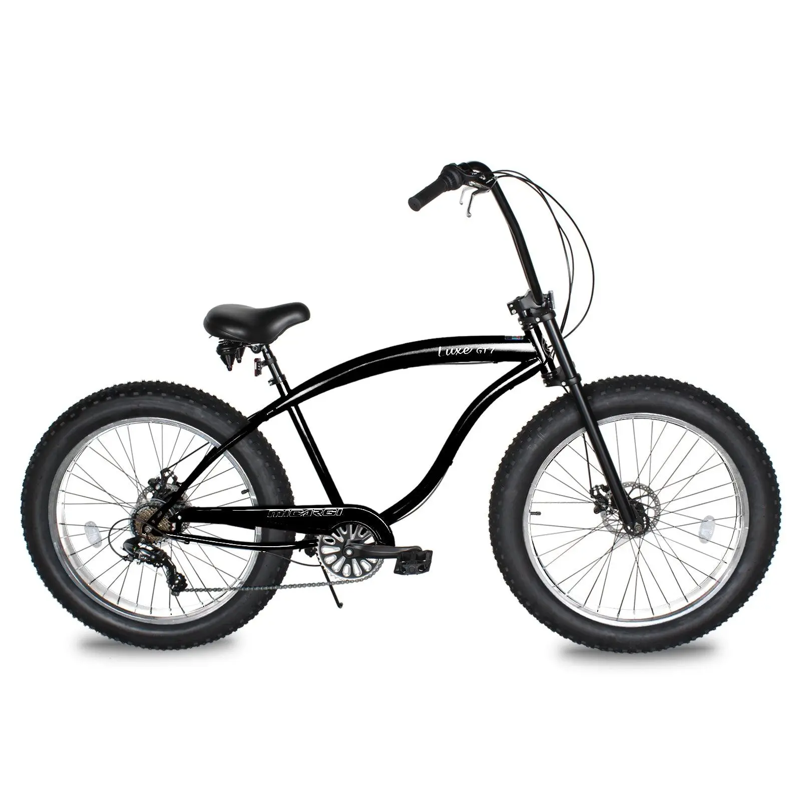 Micargi Luxe GT 26" Beach Cruiser Fat Tire Bike for Adults with Coaster Brakes