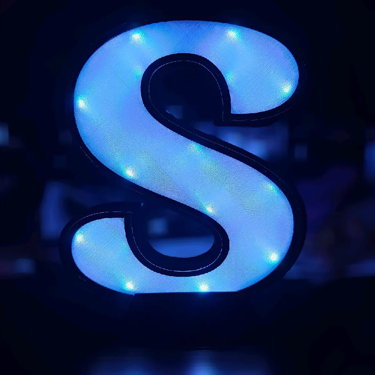 3D Printed Letter Light