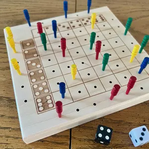 Tic Tac Toe Wood Dice Game