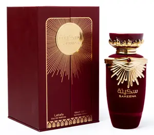 "Sakenna" by Lattafa Perfumes: Embrace tranquility and elegance with this exquisite fragrance for women. has a unique blend scent of citrus, fruity, floral, and woody accords.