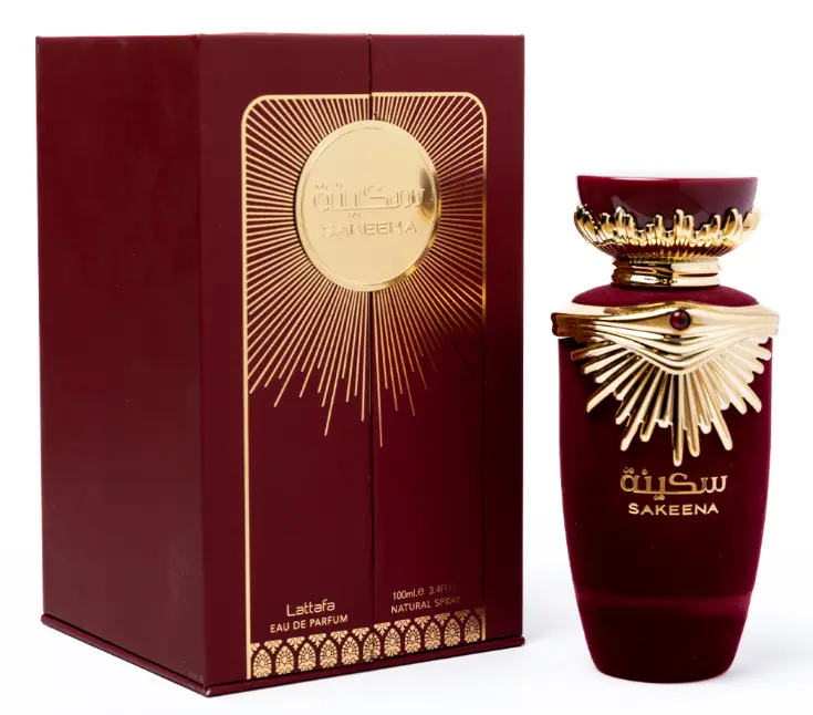 Lattafa Sakenna Women's Cologne - Alcohol-Based, Ethanol-Compatible, Citrus-Floral-Fruity-Wood Accords, Long-Lasting, Juicy Fruit-Flavored Scent, Box-Included, for Tranquility, Elegance, Juicy Women's Fragrance