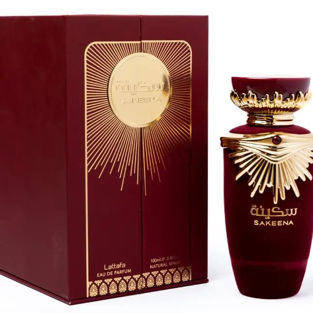 Lattafa Sakenna Women's Cologne - Alcohol-Based, Ethanol-Compatible, Citrus-Floral-Fruity-Wood Accords, Long-Lasting, Juicy Fruit-Flavored Scent, Box-Included, for Tranquility, Elegance, Juicy Women's Fragrance