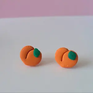 Peachy Keen Peach Stud Earrings