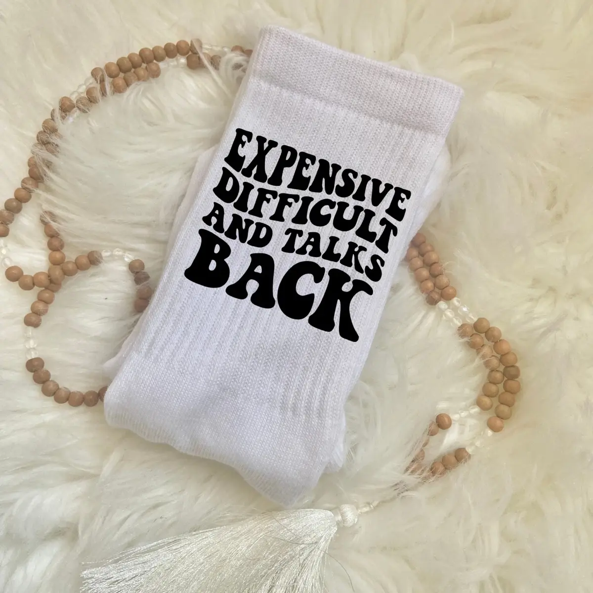 Expensive, difficult and talks back UV color changing socks