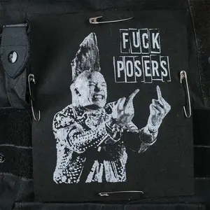 Fuck Posers Screen Print Patch - Exclusive Outsider Design