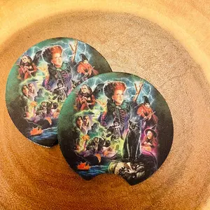 Hocus pocus car coasters