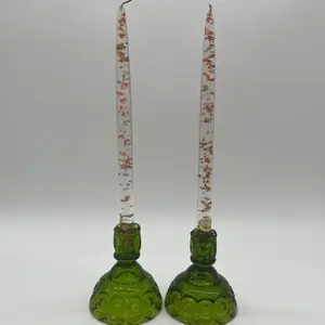 11.5” copper lucite candles