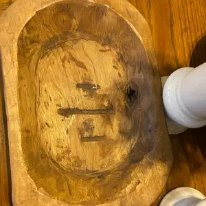 Handmade Oval Dough Bowl