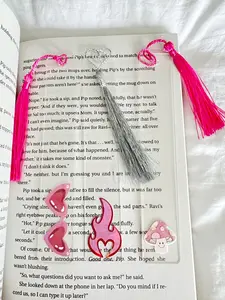 bookmark pink, bookmarks, mushroom bookmark, summer bookmark