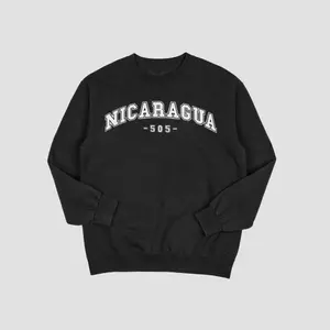 NIcaragua 505 College Sweatshirt Crew Neck Nicaragua culture nicaraguense managua Cotton Menswear