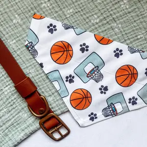 Basketball NBA Season Sports Dog Bandana / Dog Costume / Over The Collar/ Dog Gift / Dog Mom / Custom / Gift For Pets
