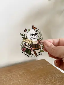Death By TBR | CLEAR Sticker