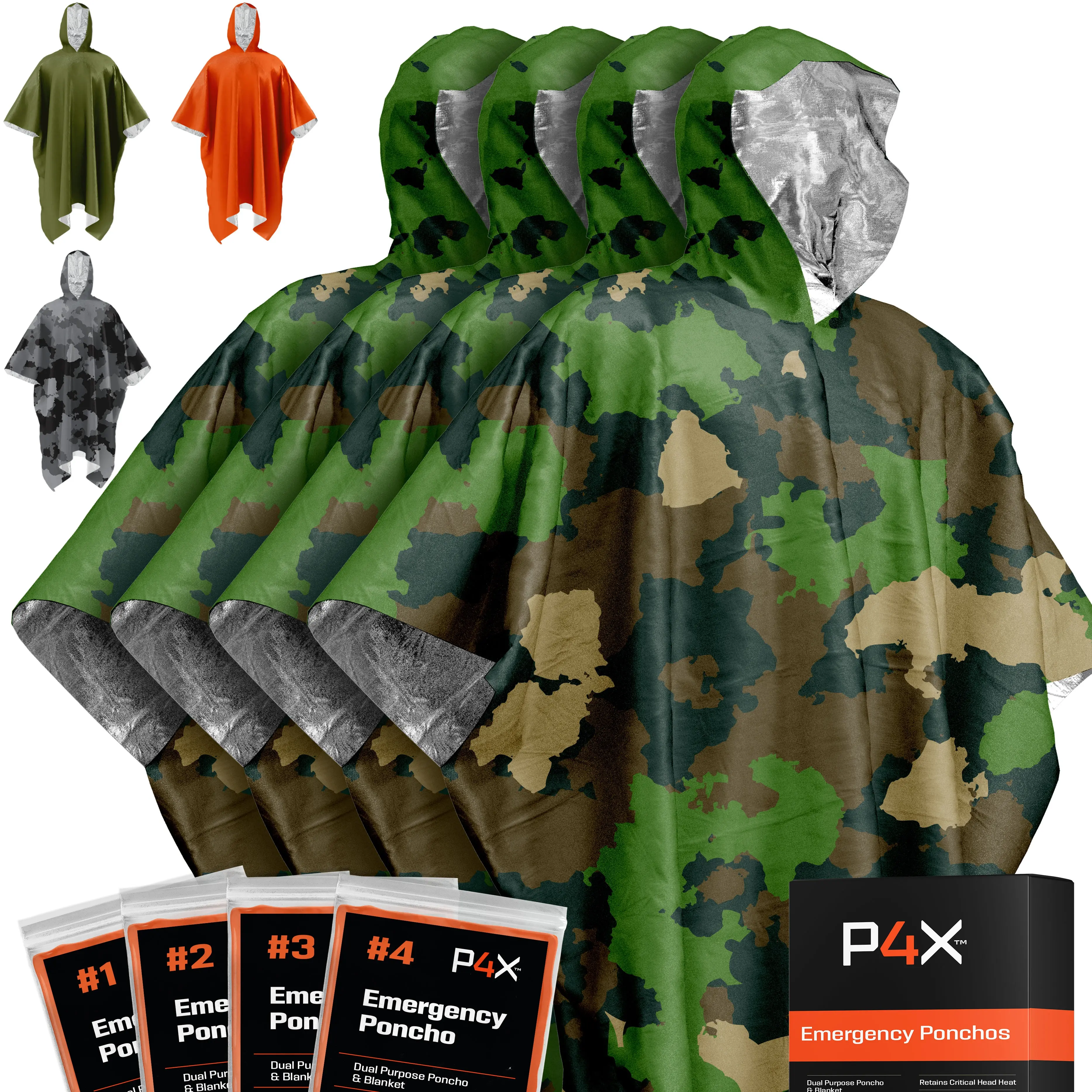 Green Camo 4-Pack