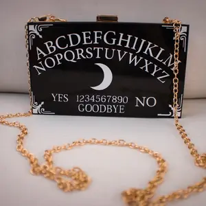 Ouija Black Acrylic Purse