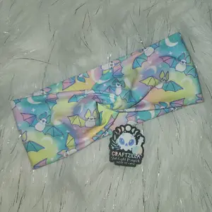 Pastel bats headband