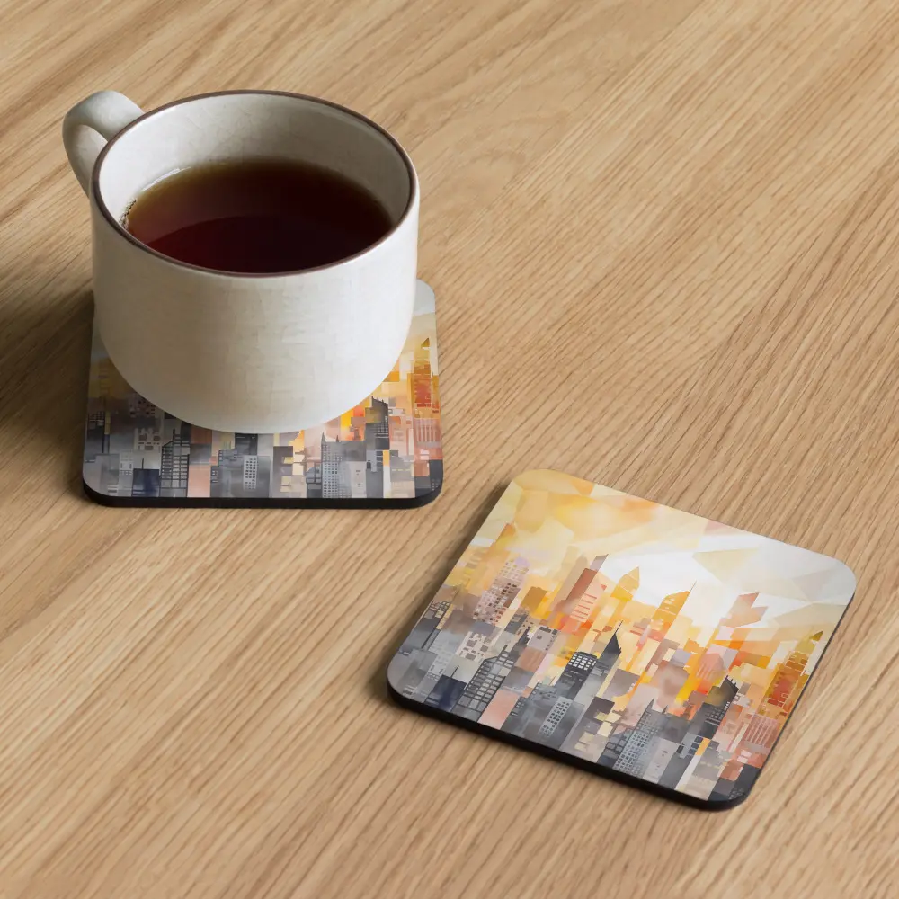 NYC Abstract Elegance: Skyline Sips Coaster