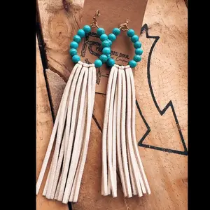 Beaded Fringe Earrings