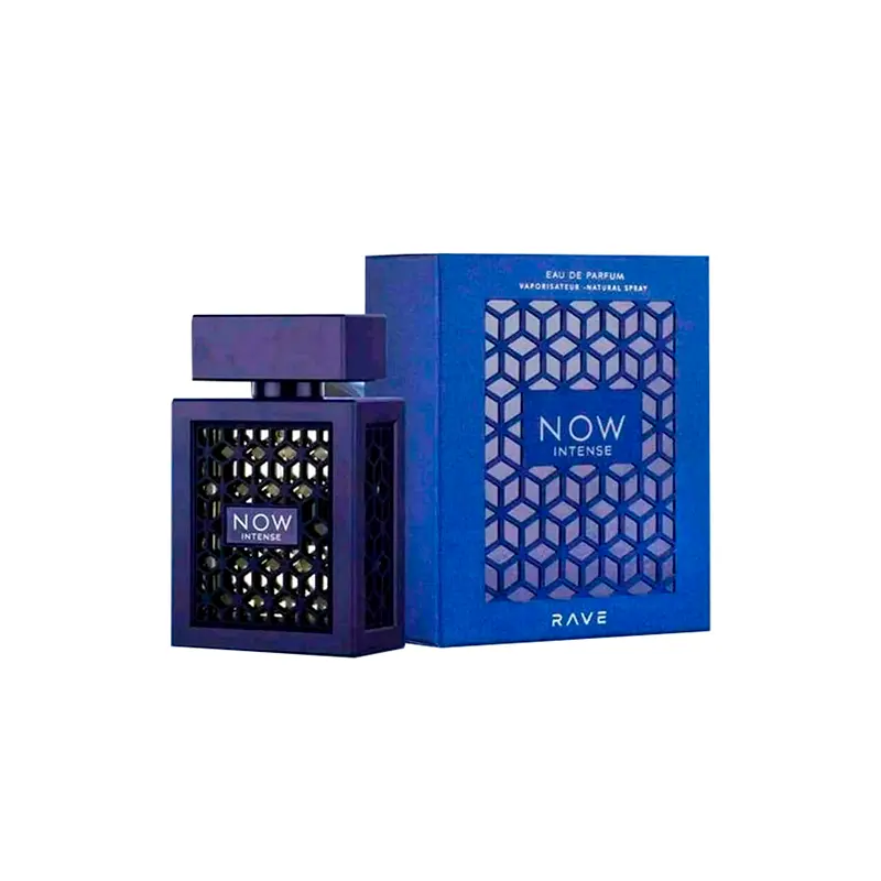 Rave Now Intense EDP, 100ml (3.4oz) - Wood & Fresh Blend, Long-Lasting Men's Fragrance Perfume