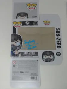 Sub-Zero BOX ONLY Mortal Kombat X Funko Pop BOX Signed by Steve Blum
