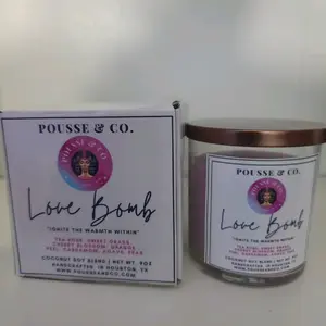 Coconut Soy Wax Candle - Love Bomb