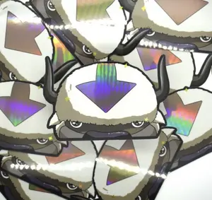 Holographic Flying Bison Peeker Sticker