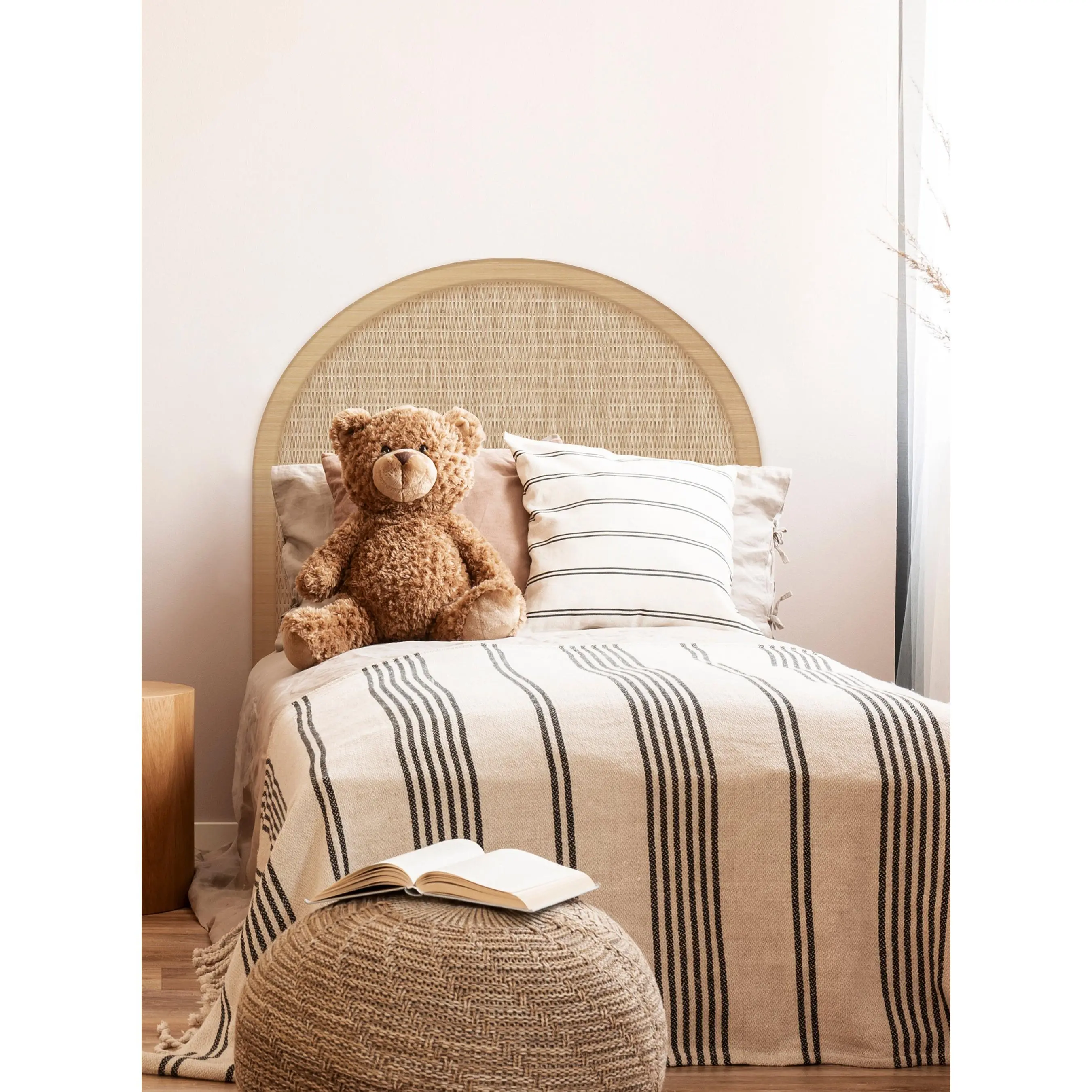 Rattan Weave Look Headboard Sticker