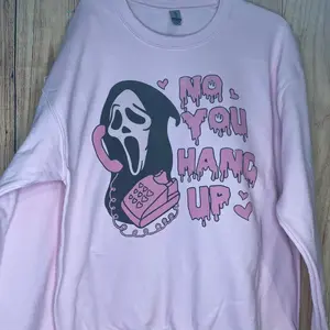 Scream No You Hang Up Scary Movie Ghost Face Polyester Blend Sweatshirt