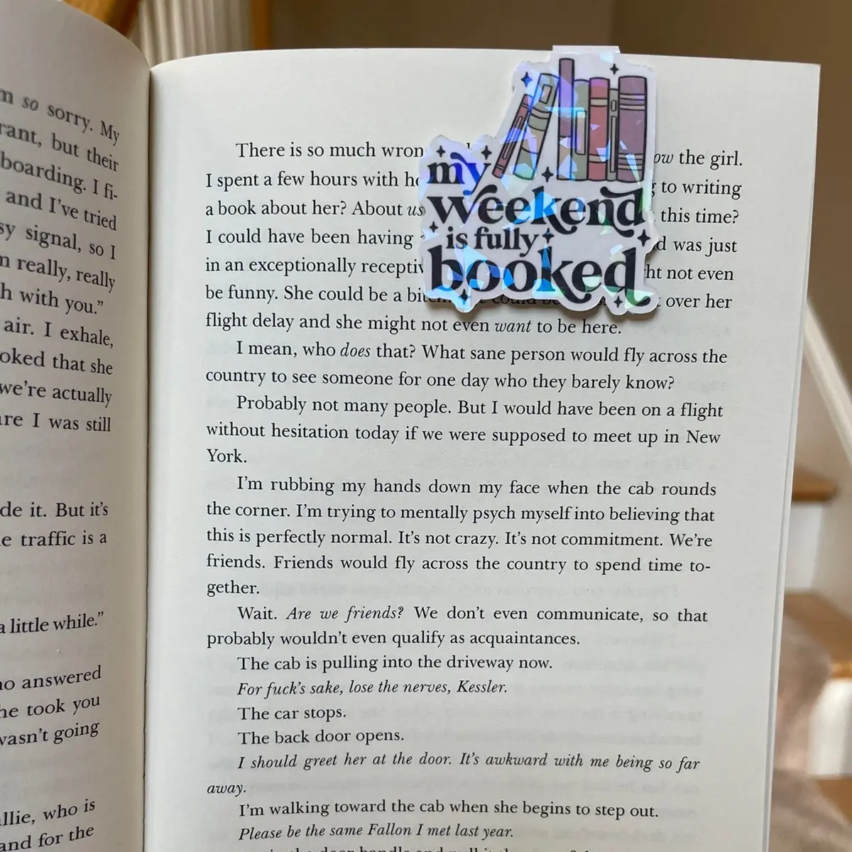 BOOKMARK my weekend is booked