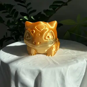 Golden Bulbasaur Flower Pot