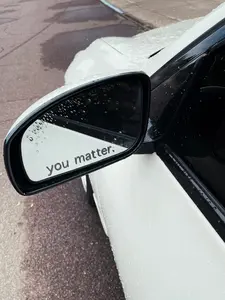 You matter vinyl mirror sticker