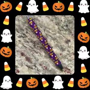 Candy Corn Rhinestone Pen, Inkjoy refillable bling pen, Halloween rhinestone pen