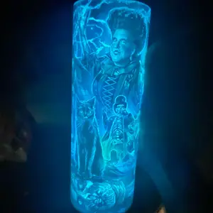 Hocus-pocus glow in the dark tumbler