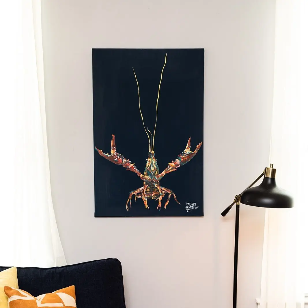Crawdaddy - LEMME PAINT DAT - Wall Painting - Shells - Print, Canvas, Embellished Canvas, or Original Painting