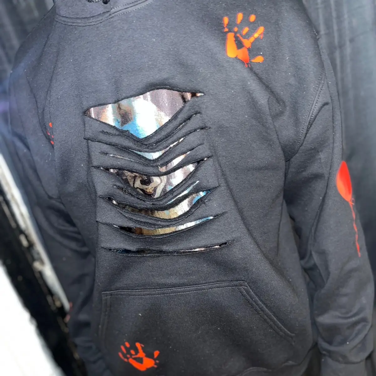 Pennywise spooky cut hoodie