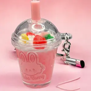 Boba bunny keychains